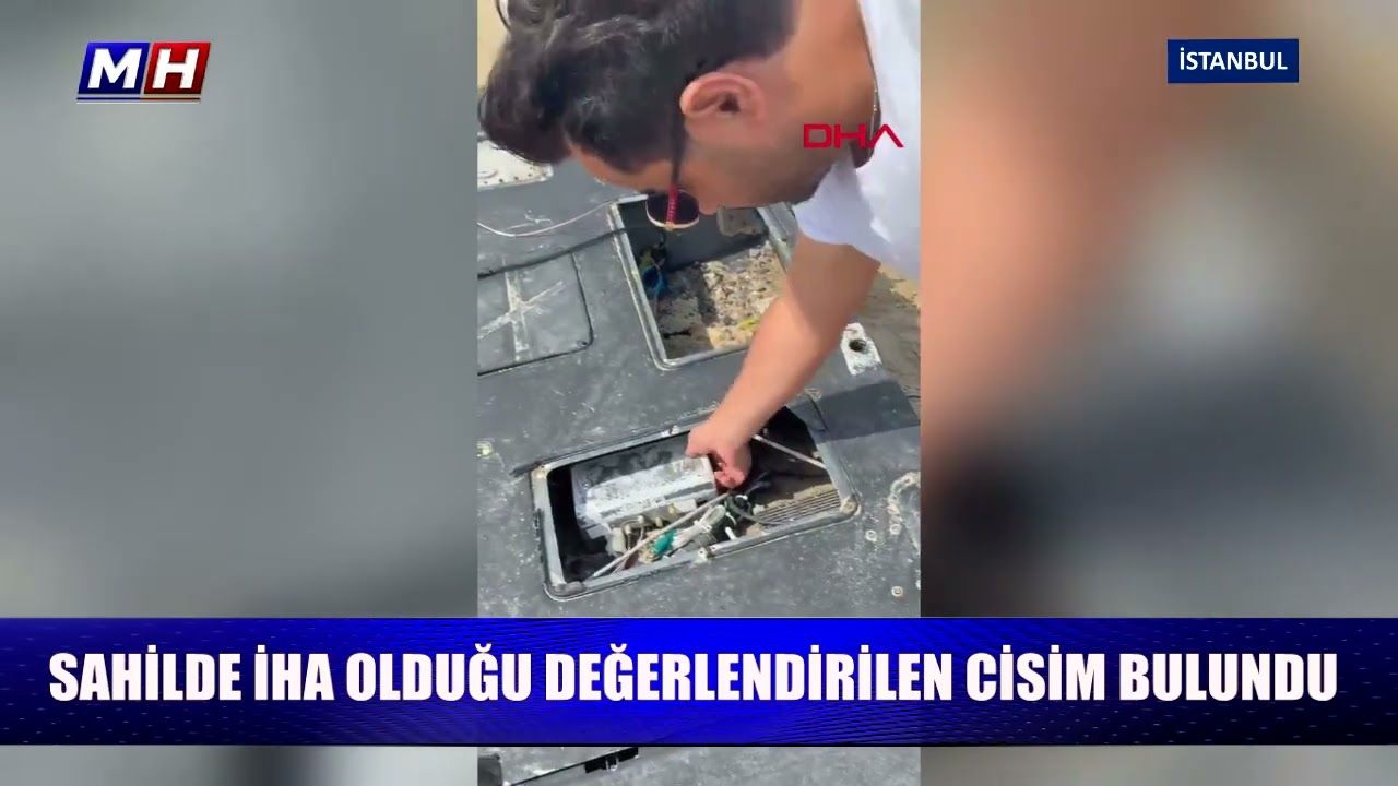 Sahilde İHA olduğu değerlendirilen bir cisim bulundu