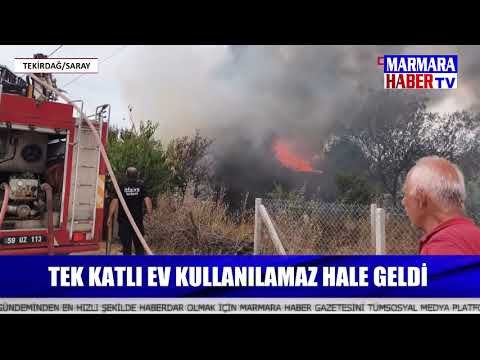 Tek katlı ev kullanılamaz hale geldi!