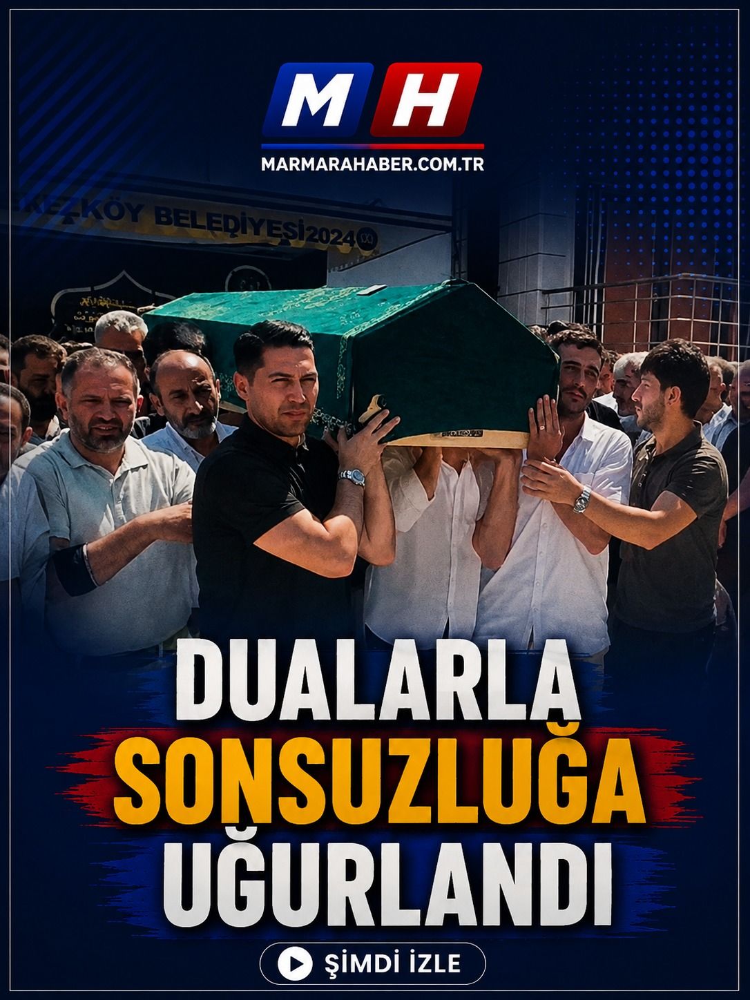 Dualarla ve gözyaşlarıyla son yolcuğuluna uğurlandı