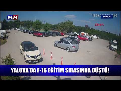 Yalova'da F-16 eğitim sırasında düştü!
