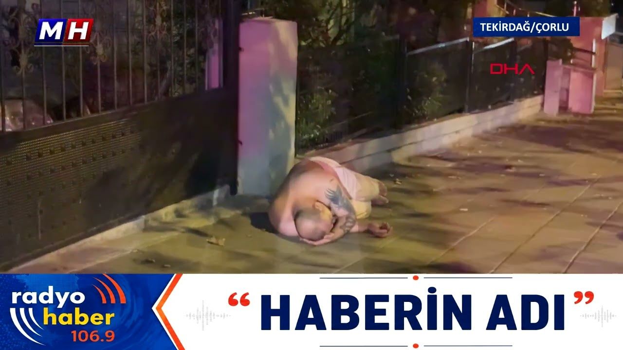 Aracını yol ortasında bıraktı kaldırımda uyudu