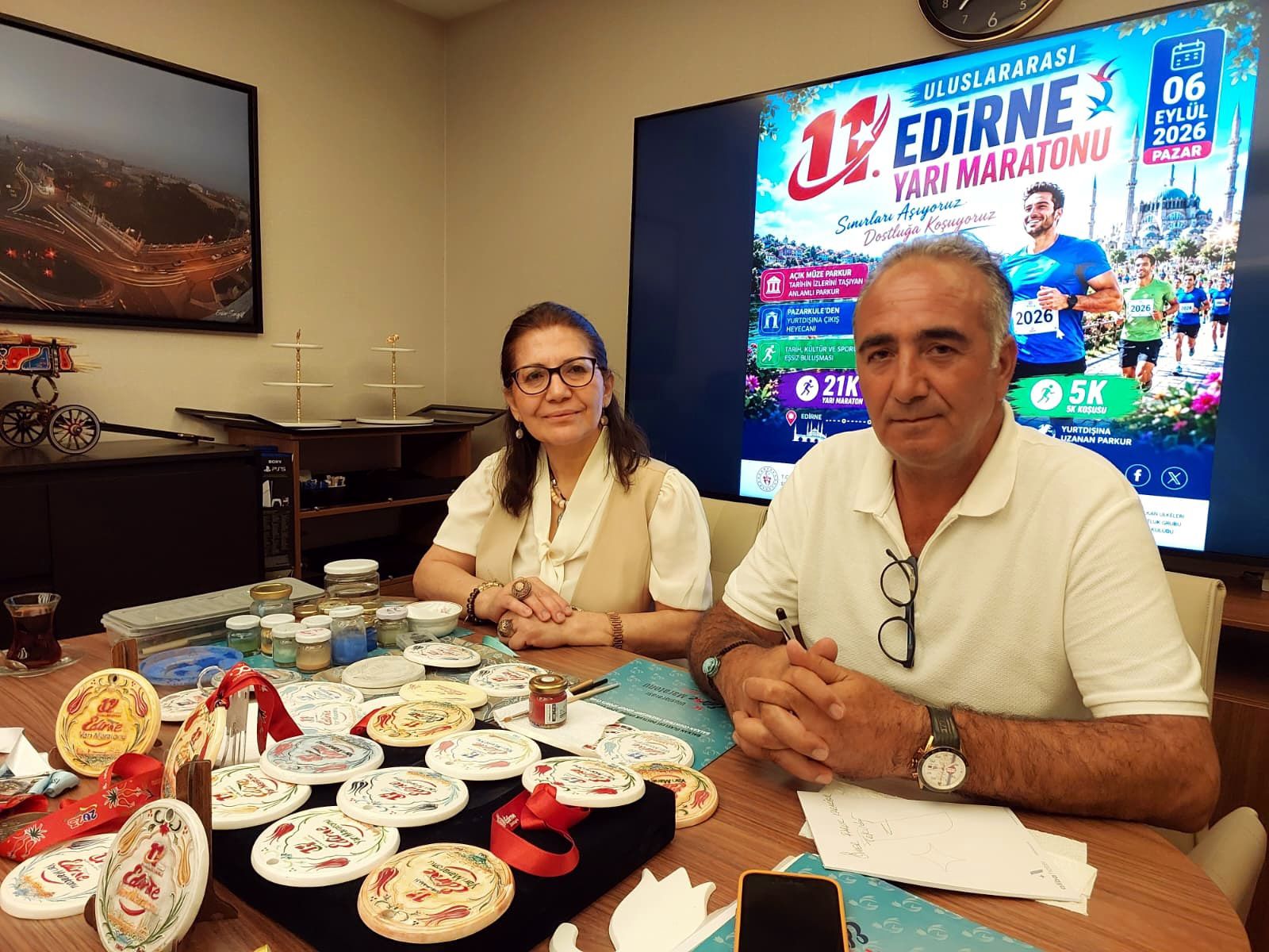 Madalyalarda Edirne’nin izleri var