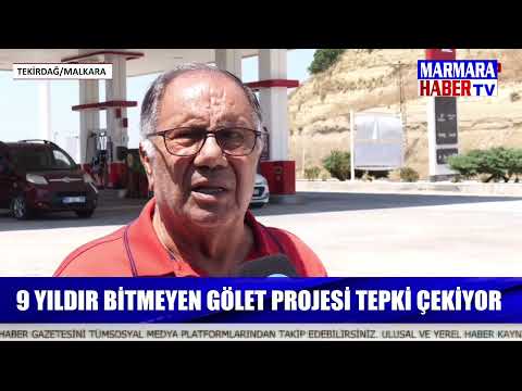9 yıldır bitmeyen gölet projesi tepki çekiyor