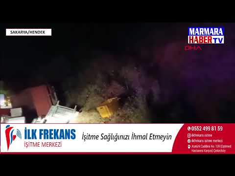 Kamyonet devrildi: 1 ölü,1 yaralı