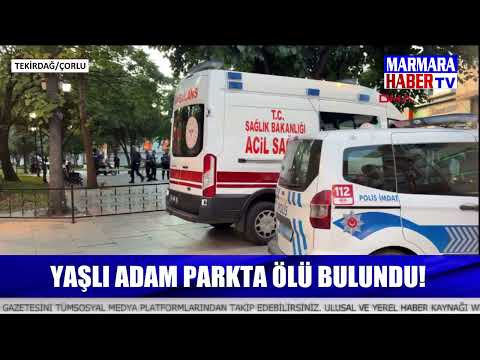 Yaşlı adam parkta ölü bulundu!
