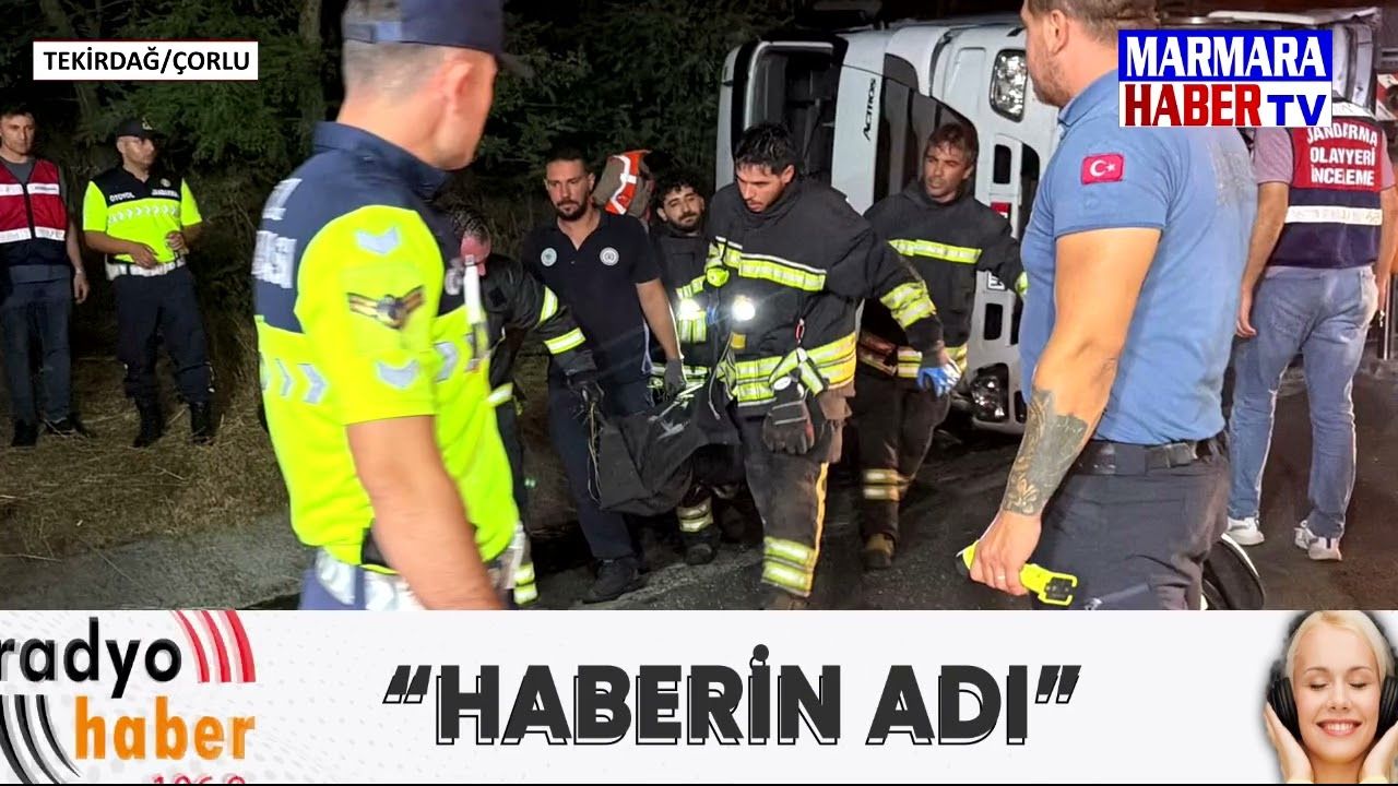Devrilen Tır'ın sürücüsü hayatını kaybetti