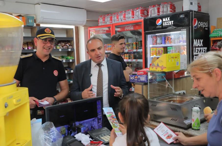 İtfaiyeden Edirne esnafına yangın uyarısı