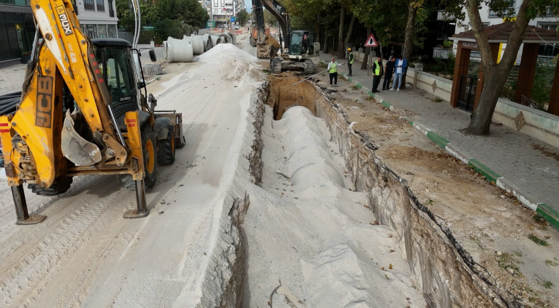 Kırklareli’nde yağmur suyu hattı güçlendiriliyor