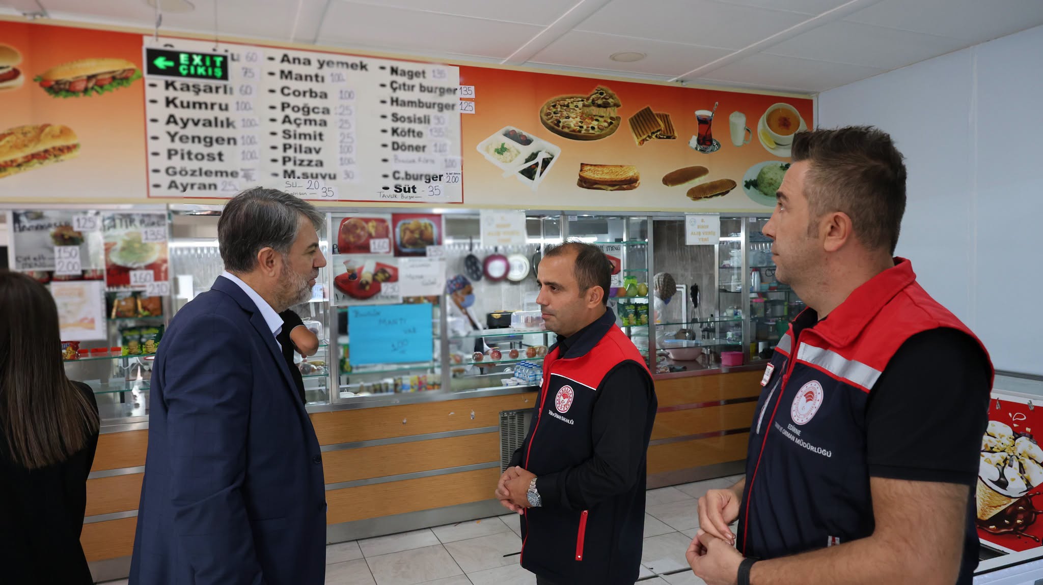 Edirne’de okul kantinlerine yakın takip