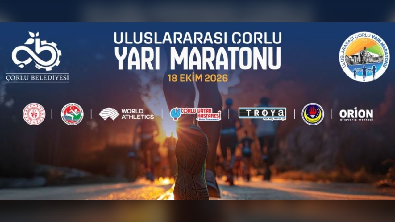 Çorlu'da maraton heyecanı: Bin 854 sporcu yarışacak