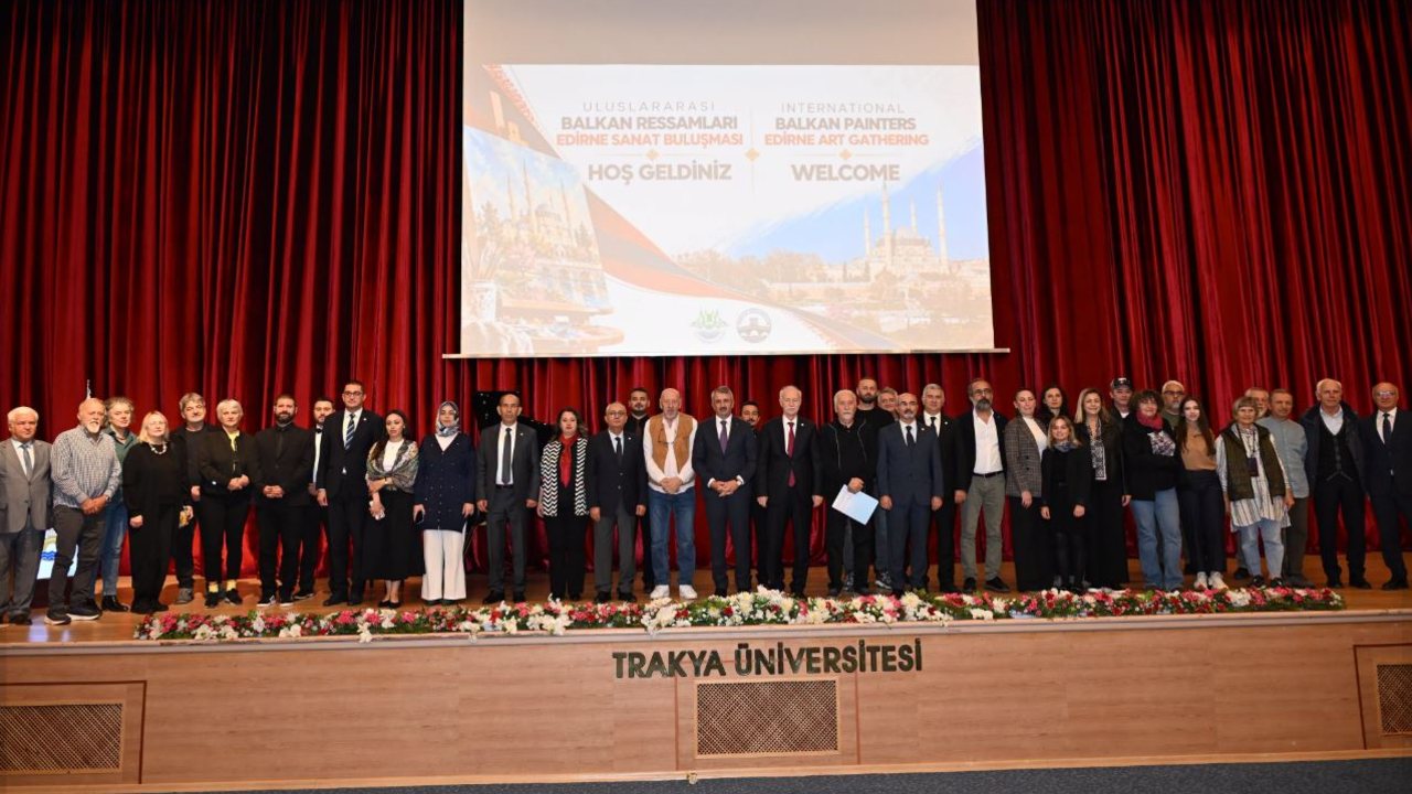 Farklı ülkelerden ressamlar Edirne’de buluştu