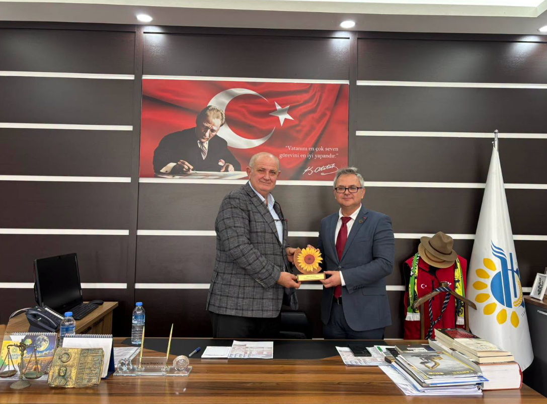 Yeni İlçe Milli Eğitim Müdürü Temel’den Başoğlu’na ziyaret 