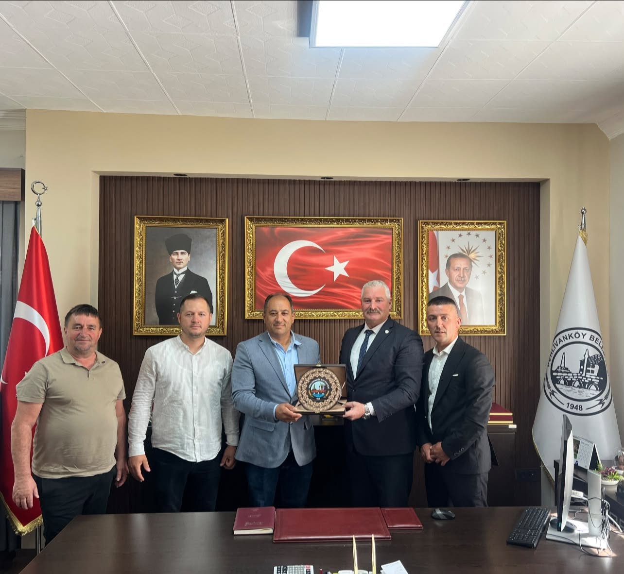 Kuzey Makedonya heyetinden Pehlivanköy Belediyesi’ne zziyaret 