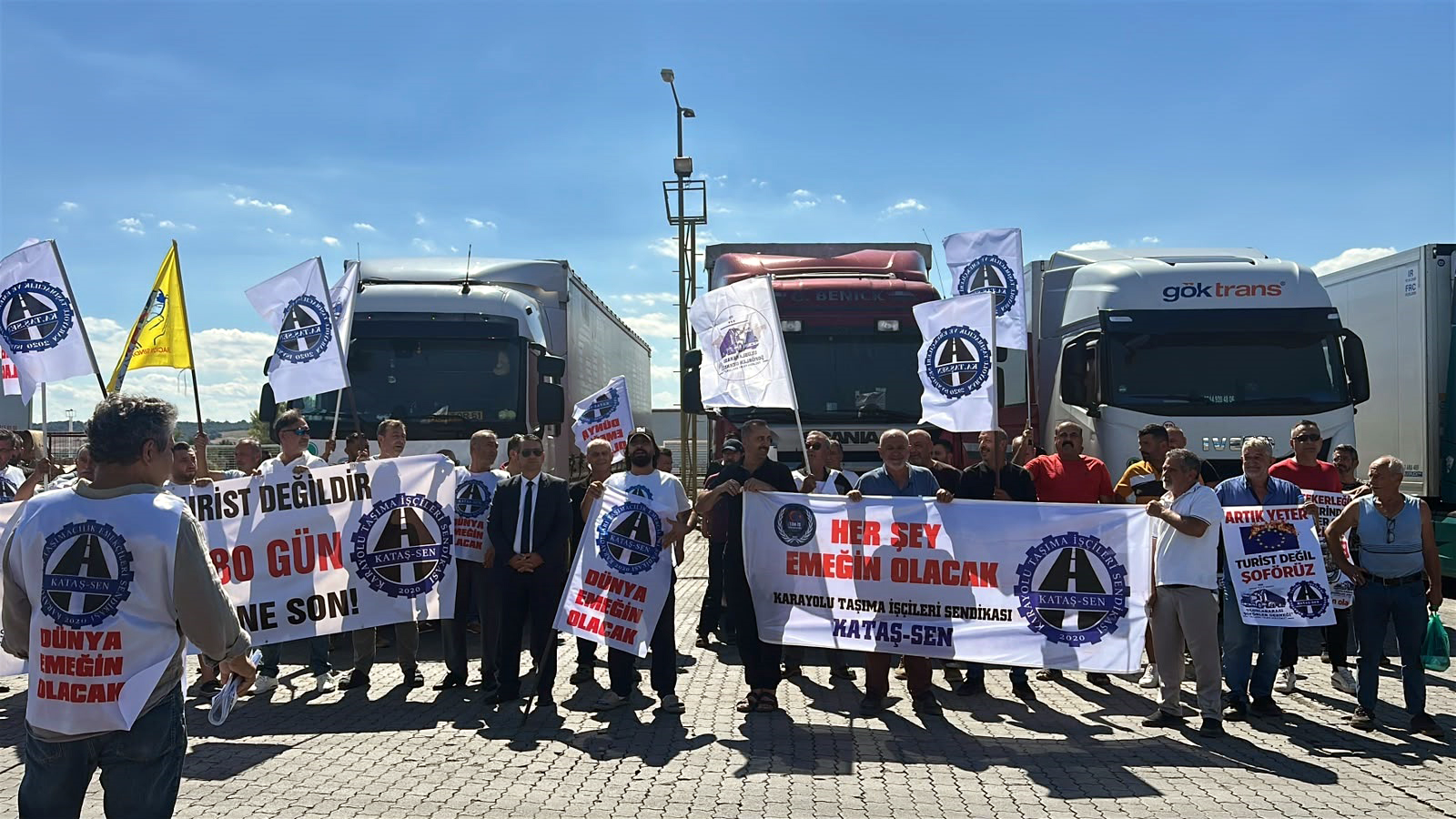 TIR şoförleri Kapıkule’de ses yükseltti