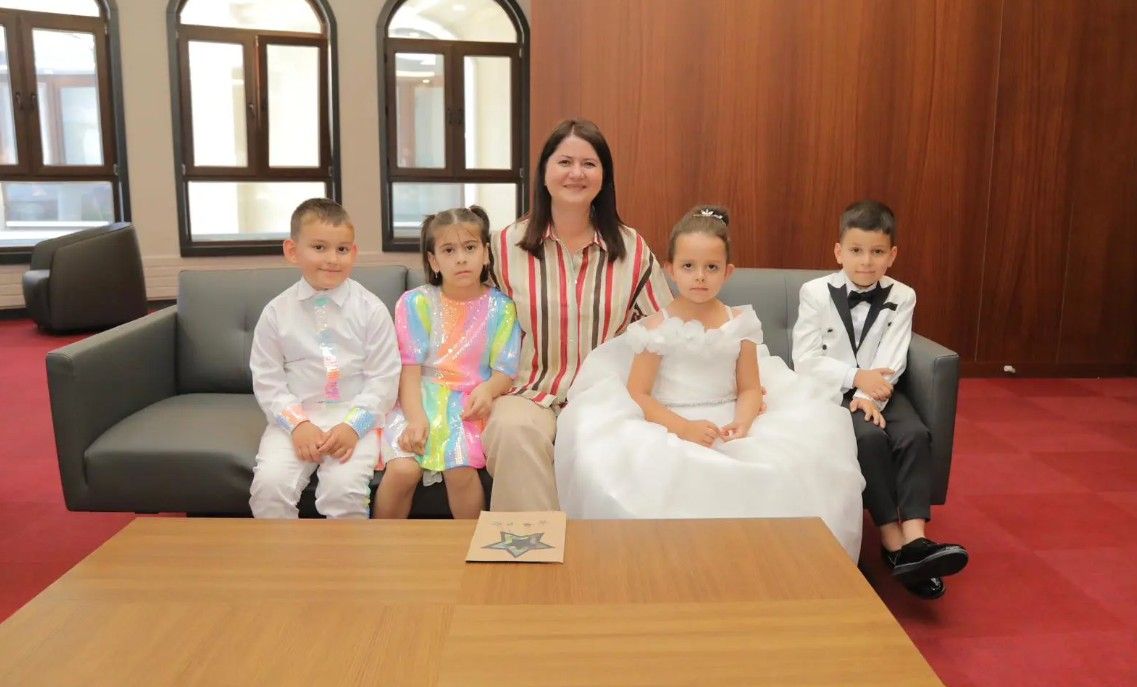 Minik öğrencilerden Başkan Gencan’a ziyaret