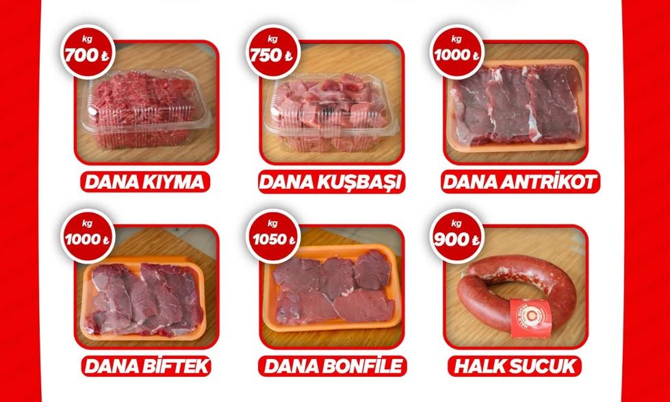 Halk Et’te fiyatlar güncellendi