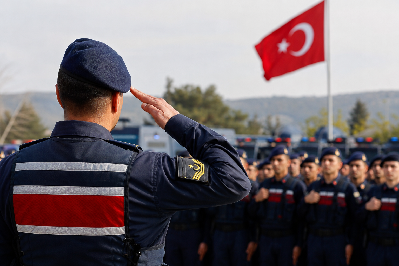 Jandarmada nöbet değişimi