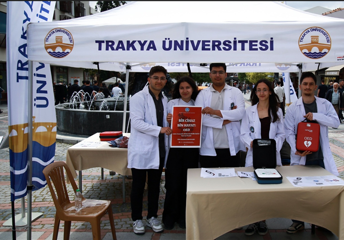 Hayat kurtaran cihaz için farkındalık çalışması