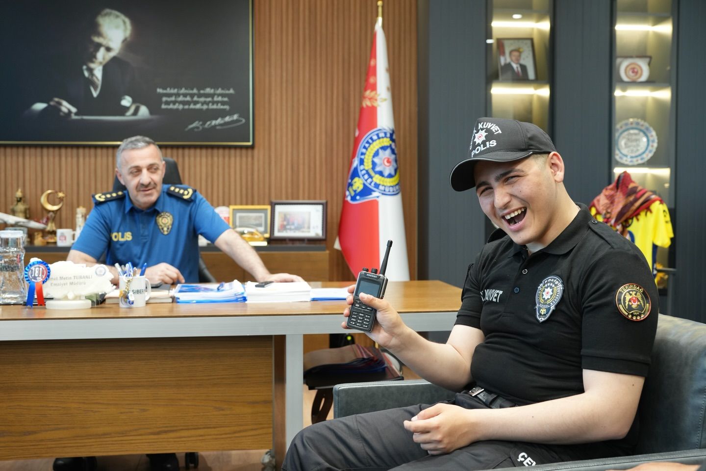 Tekirdağ Emniyeti’nde yürekleri ısıtan buluşma