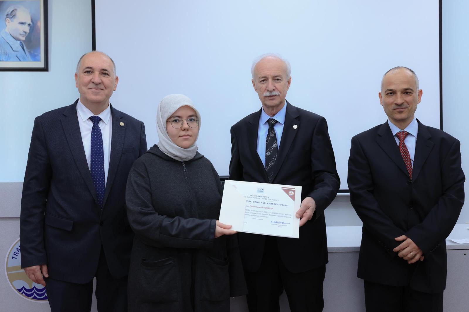 Sucul omurgalılar için ilk sertifikasyon eğitimi tamamlandı