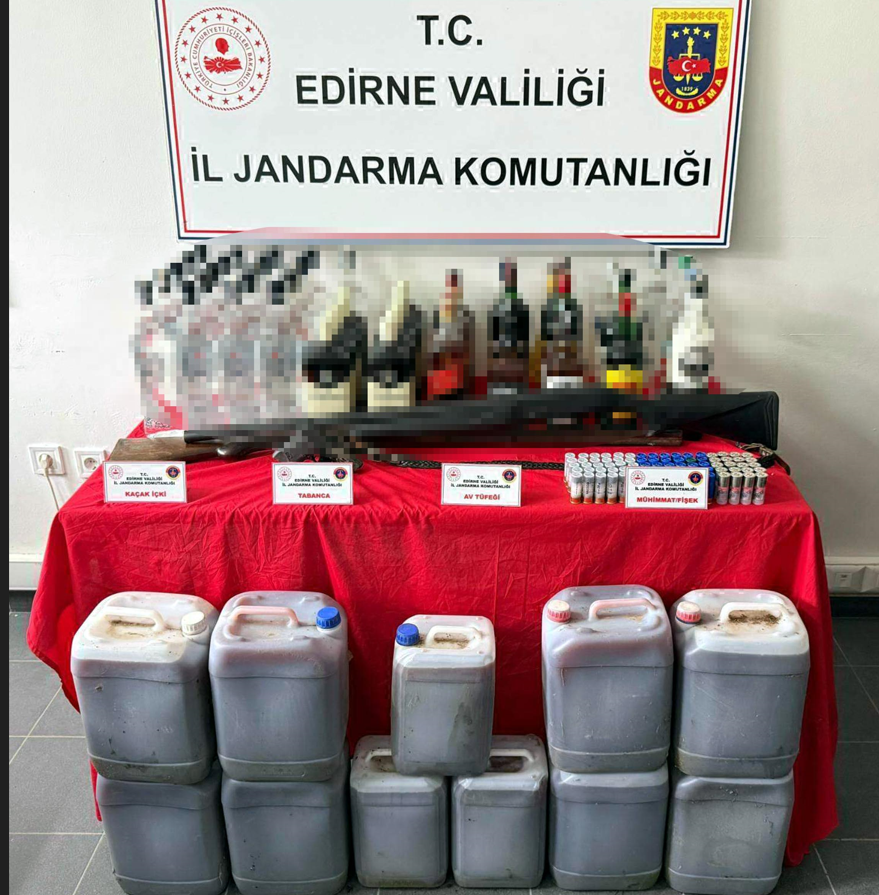 Sahte ve kaçak içki ele geçirildi