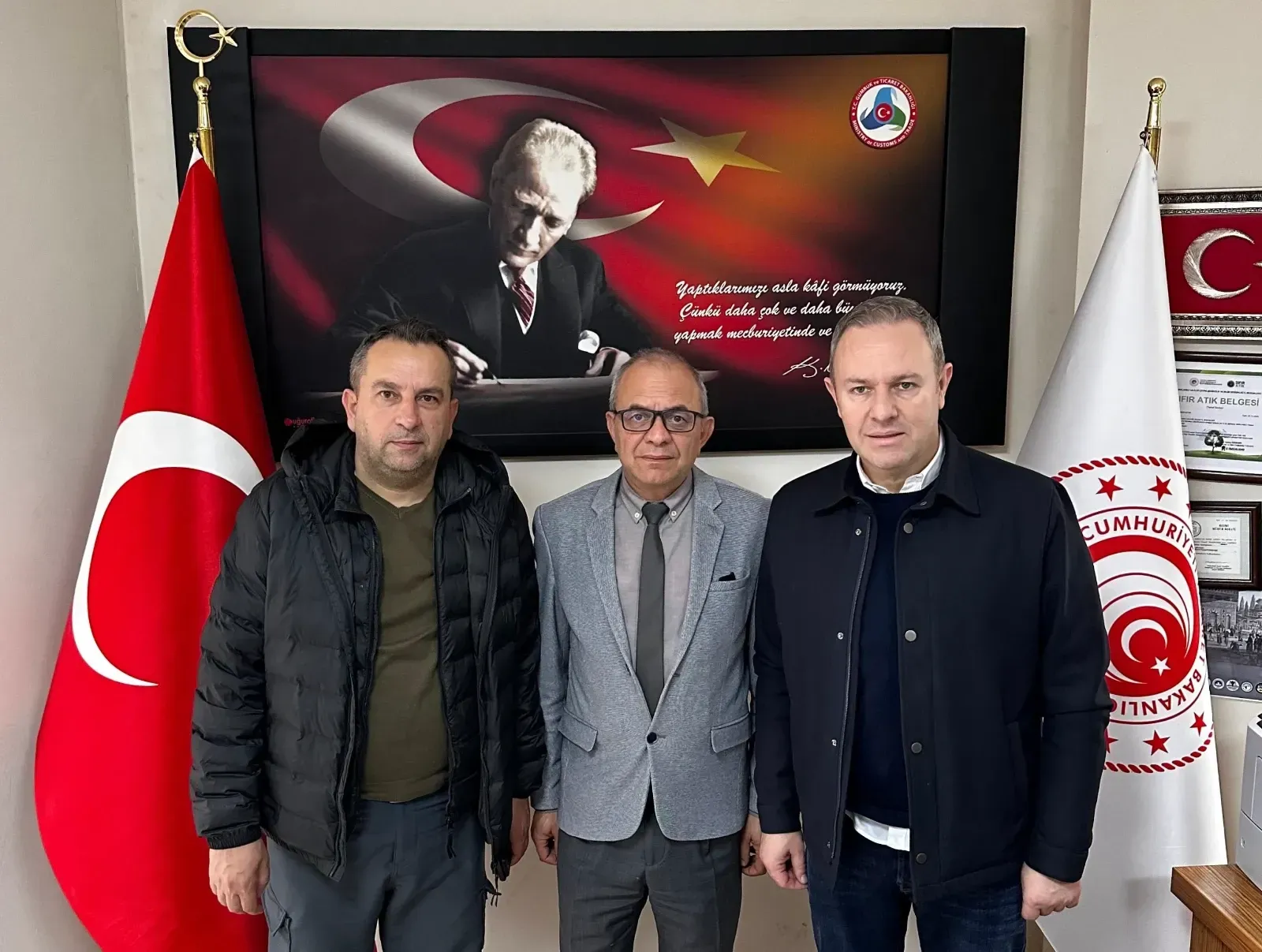 Ticaret İl Müdürü Uzan’ı ziyaret ettiler