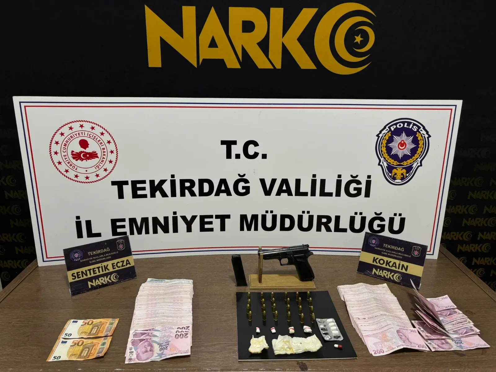 Tekirdağ’da zehir tacirlerine ‘Tam Saha Pres’
