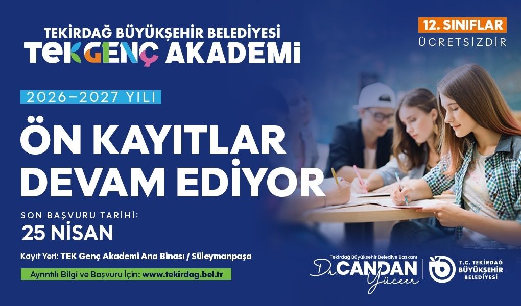 TEK Genç Akademi'de kayıtlar devam ediyor