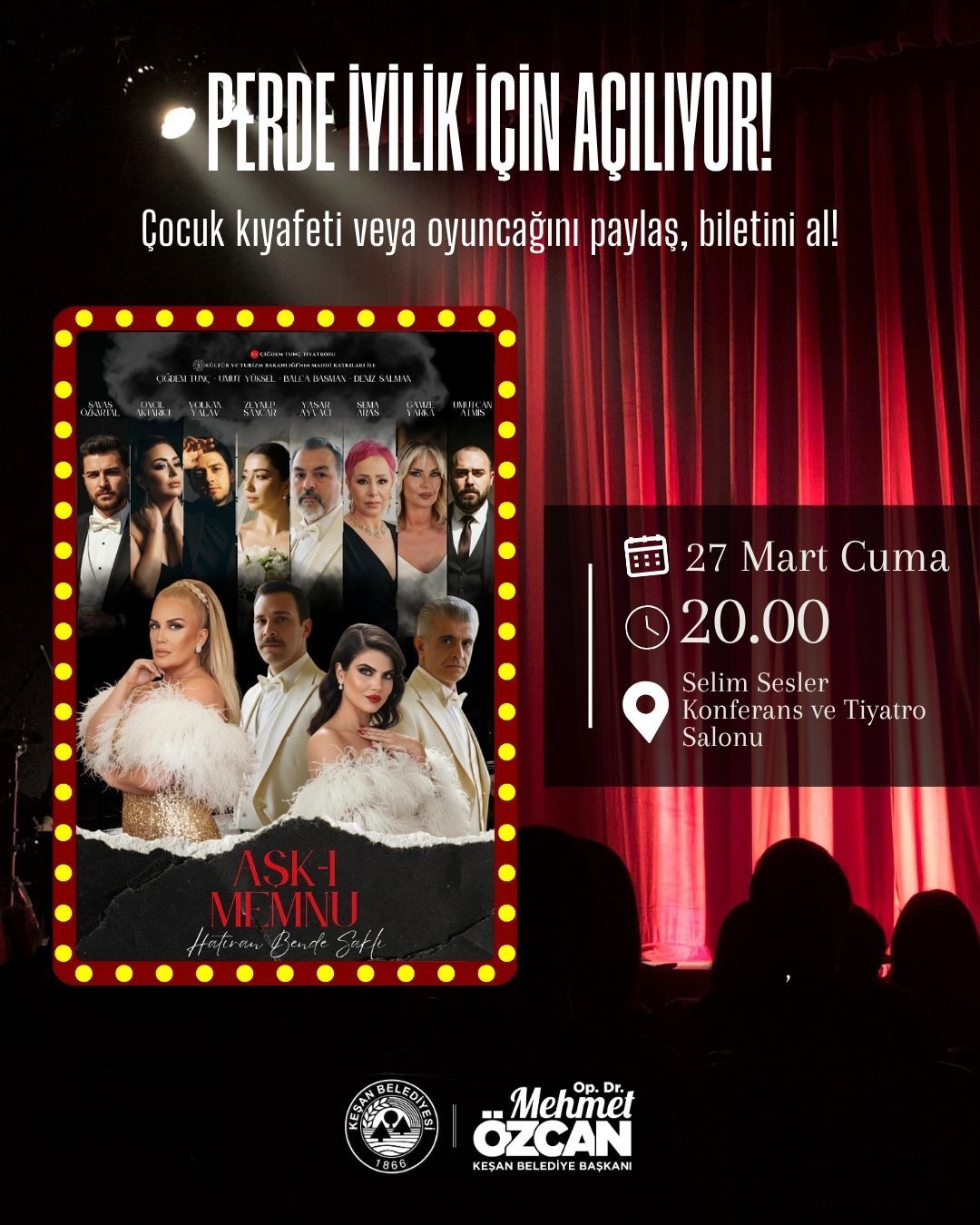 Keşan’da iyilik sahneye taşınıyor