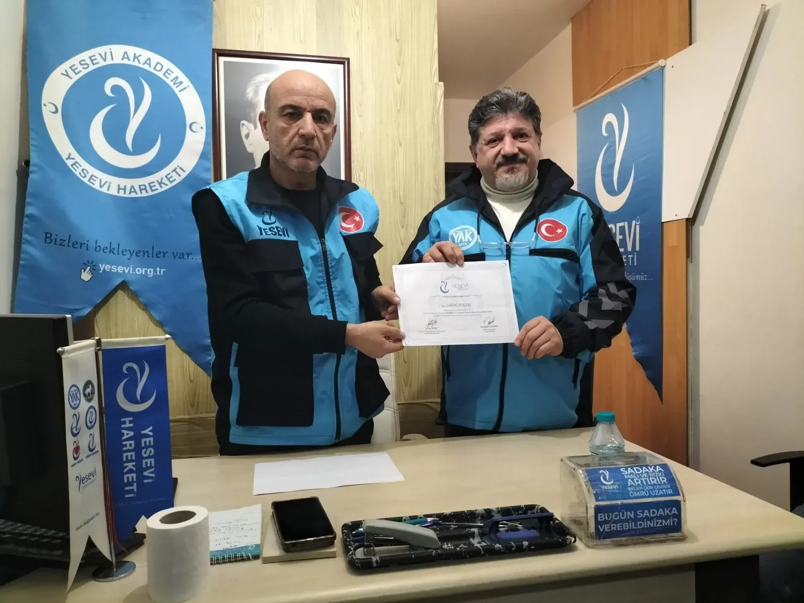 Yesevi Arama Kurtarma ekibinde görev değişimi