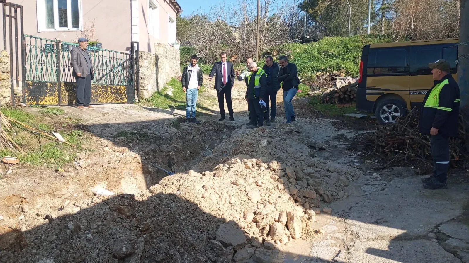 Başkan Özalp, doğal gaz çalışmalarını inceledi