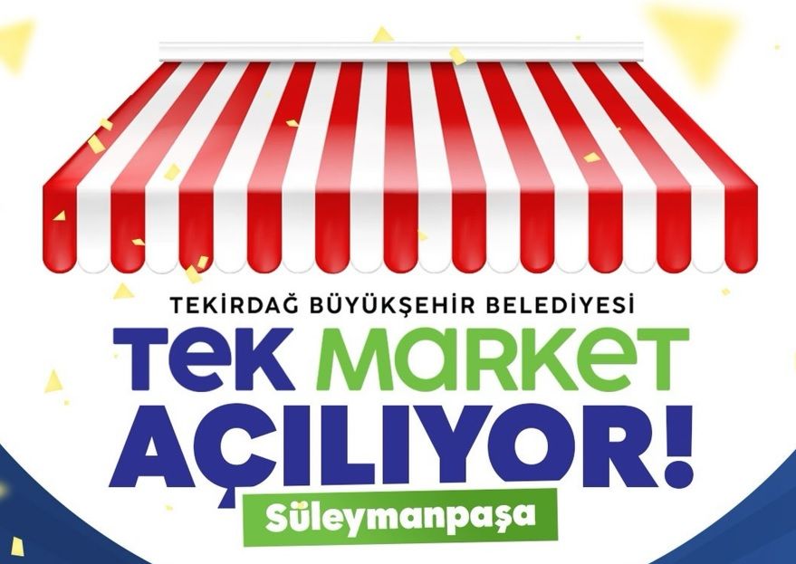 Tek Market Süleymanpaşa’da açılıyor