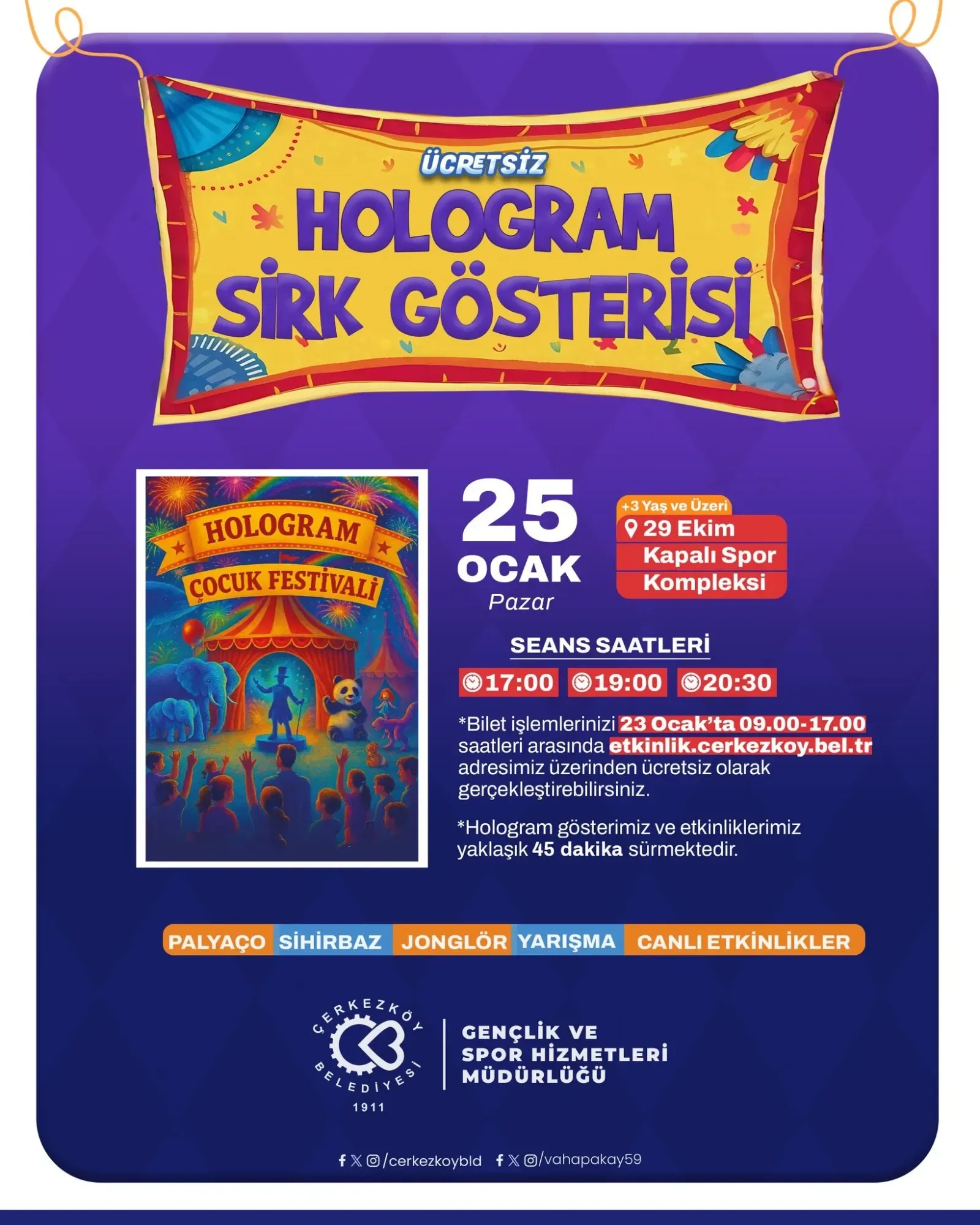 Çerkezköy, Hologram Sirk Gösterisi’ne ev sahipliği yapacak
