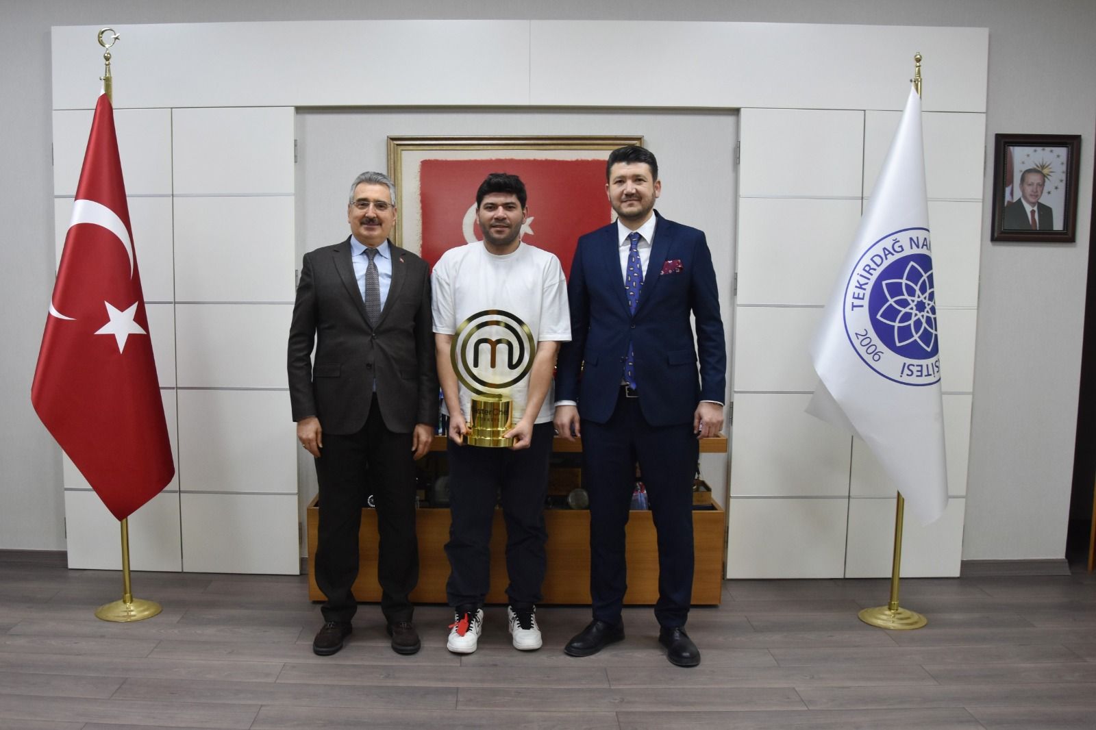 MasterChef Şampiyonundan Rektör Şahin’e ziyaret