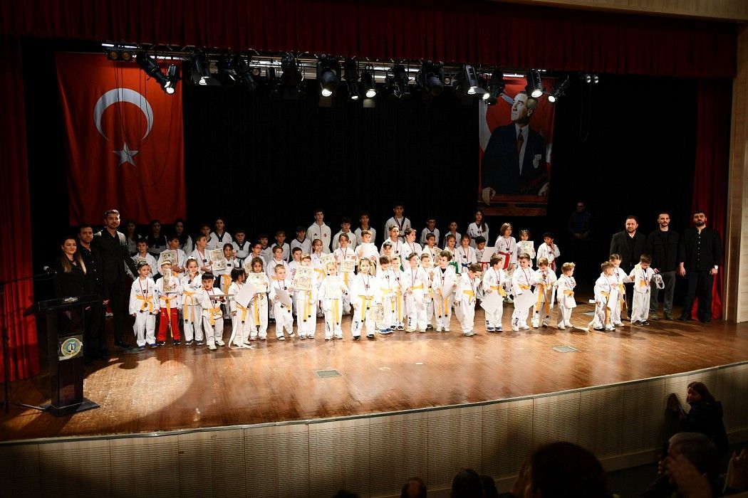 Taekwondo kuşak sınavı yapıldı