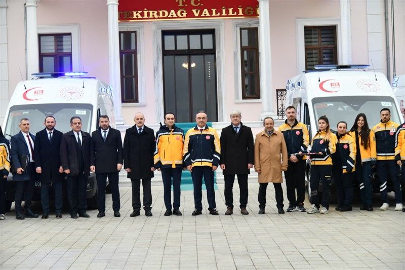 Tekirdağ’a 6 yeni ambulans: Acil sağlık hizmetleri güçleniyor