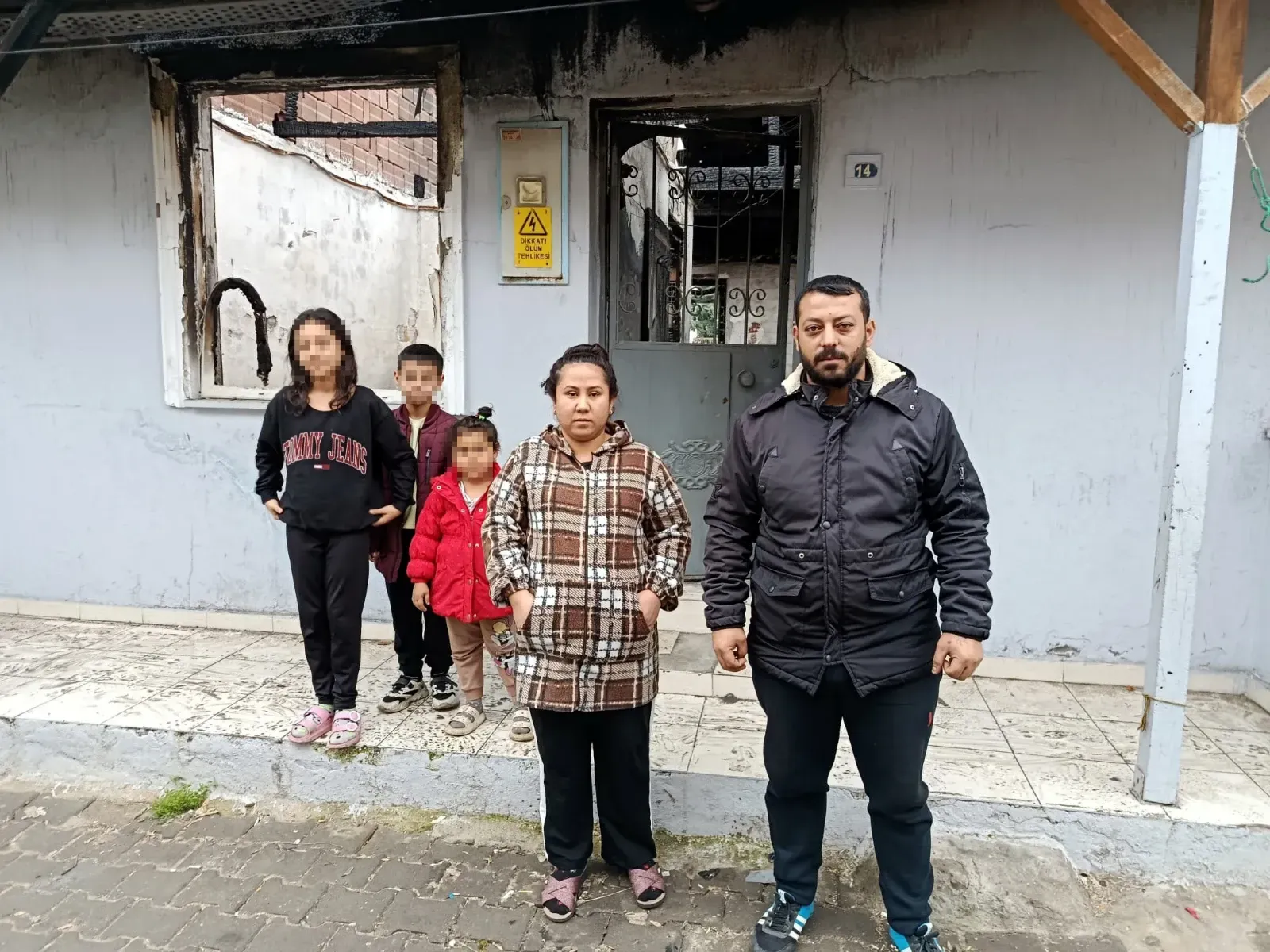 Yangınzede aile yardım bekliyor