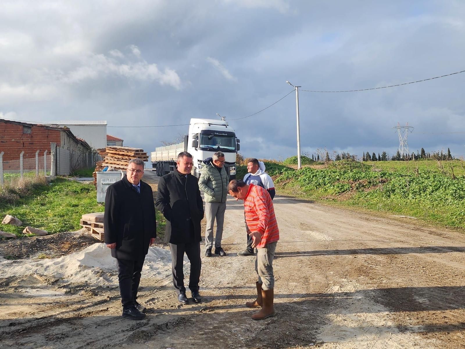 Başkan Sarıkurt üst yapı çalışmalarını inceledi