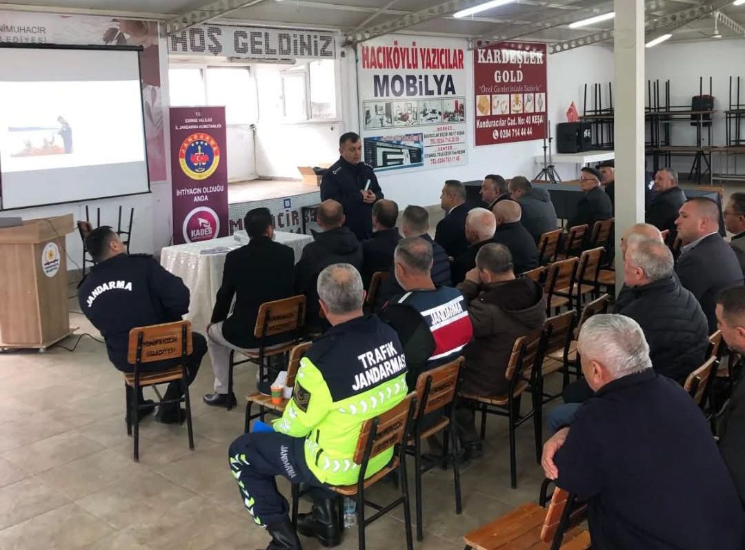 Keşan’da jandarma vatandaşları bilgilendirdi