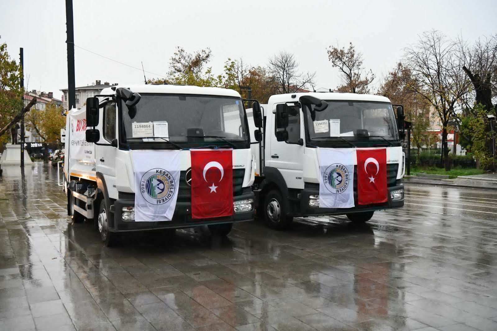 Keşan Belediyesi hizmet filosunu güçlendirdi