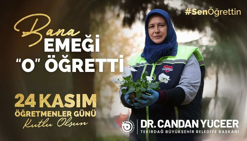 Tekirdağ’ın emekçilerinden 24 Kasım’da Başöğretmenimiz Atatürk’e vefa