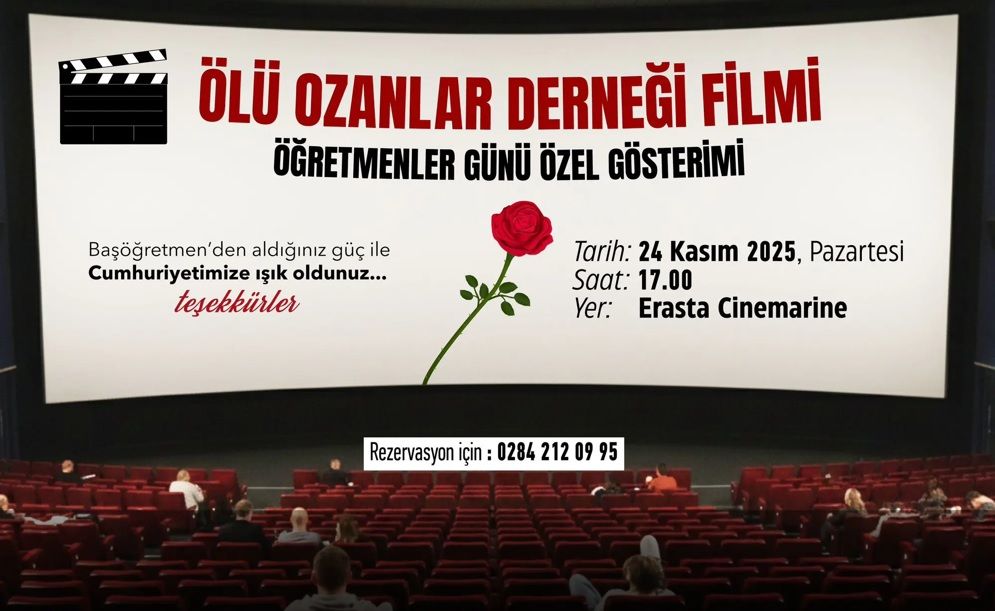  “Ölü Ozanlar Derneği” filmi öğretmenlerle buluşacak