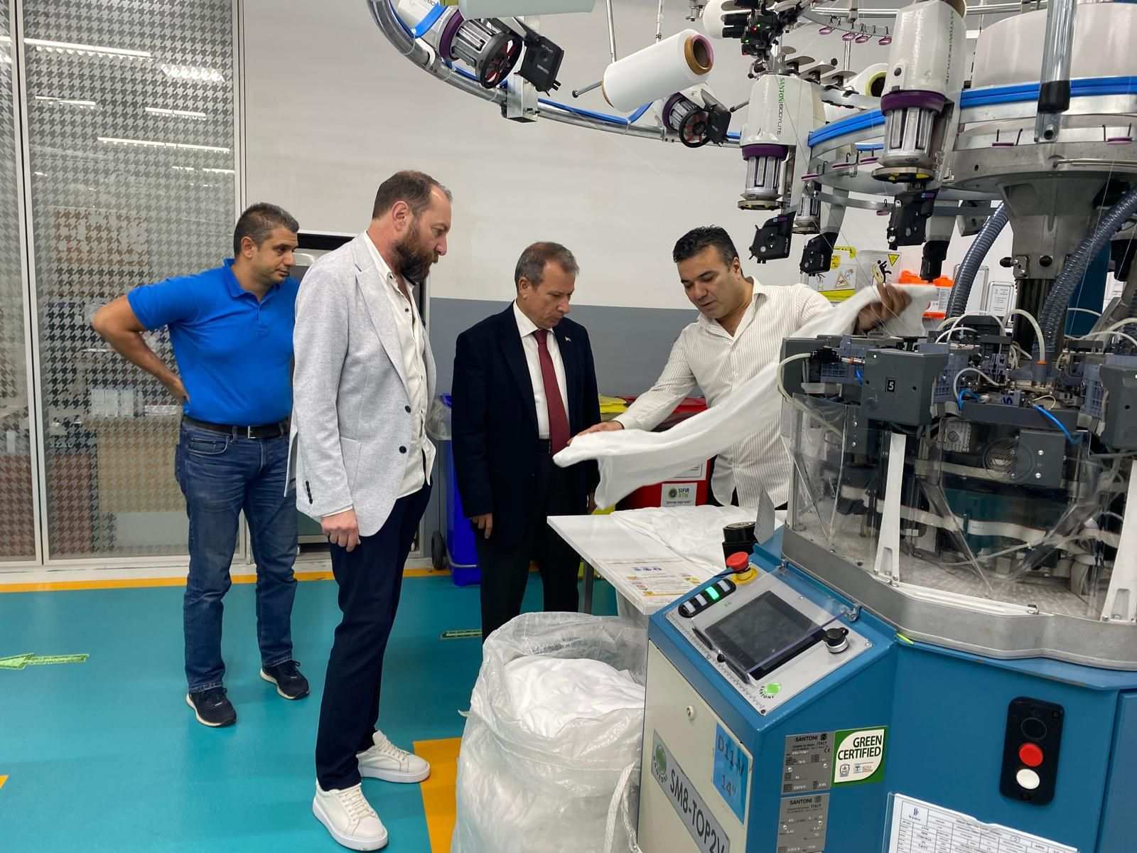 Kaymakam Gürdal’dan tekstil fabrikasına ziyaret