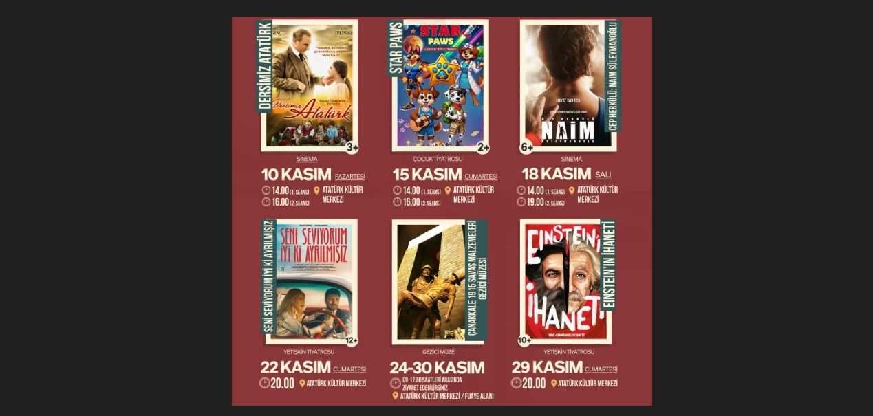Kasım ayı kültür sanat programı belli oldu