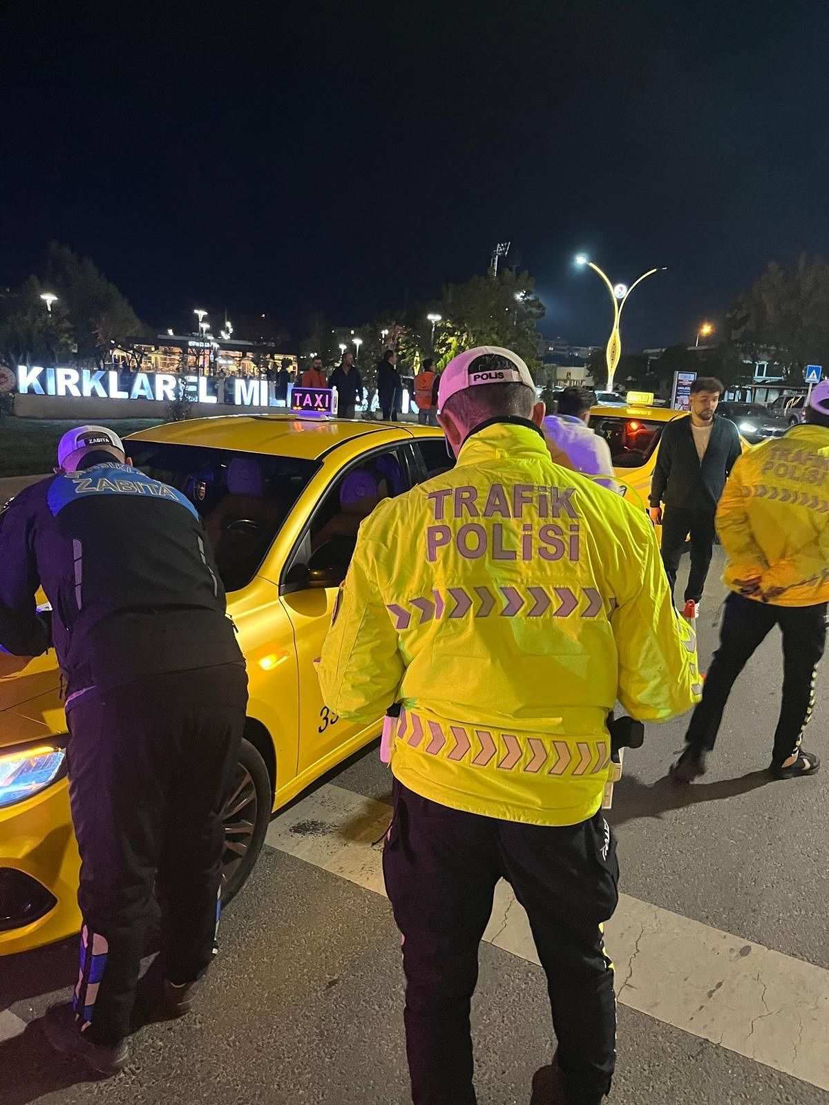 Kırklareli’nde ticari taksilere ortak denetim