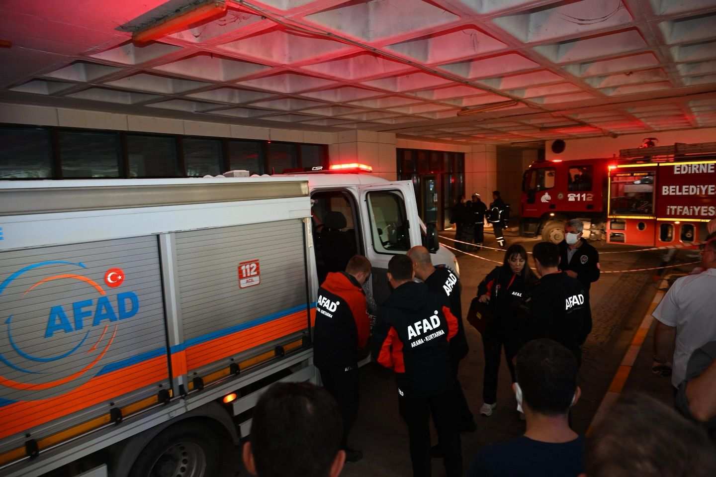 Edirne Devlet Hastanesi’nde korkutan yangın