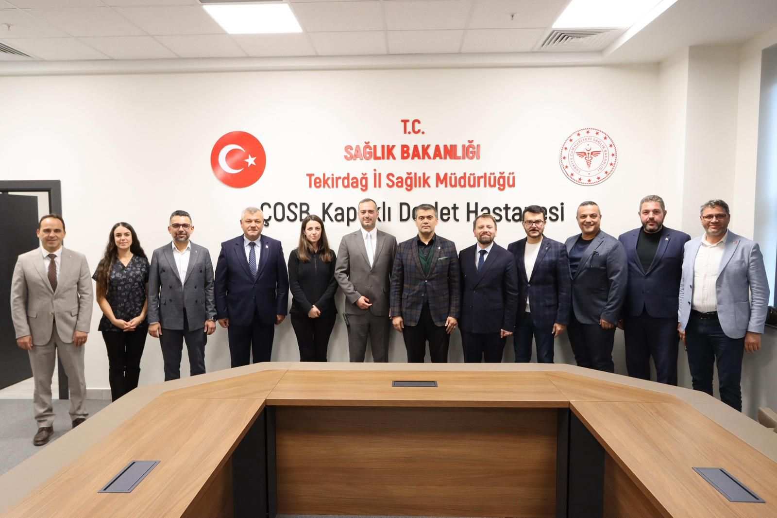 İl Başkanı Gümüş’ten ÇOSB Kapaklı Devlet Hastanesi’ne ziyaret