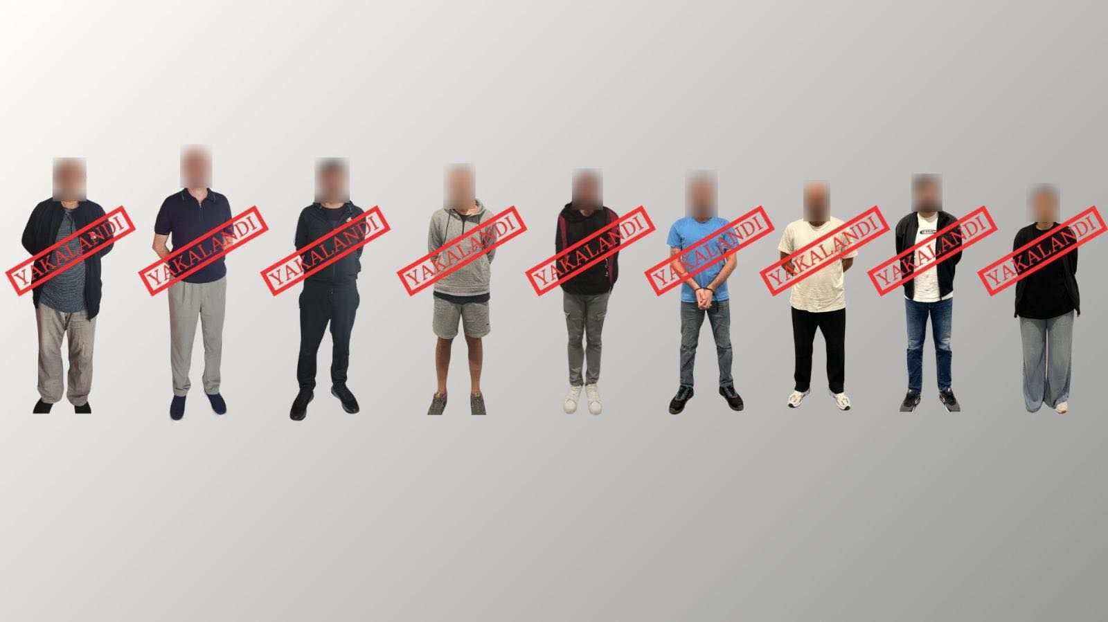 Kırmızı bültenle aradığımız 9 suçlu, yakalanarak ülkemize iade edildi