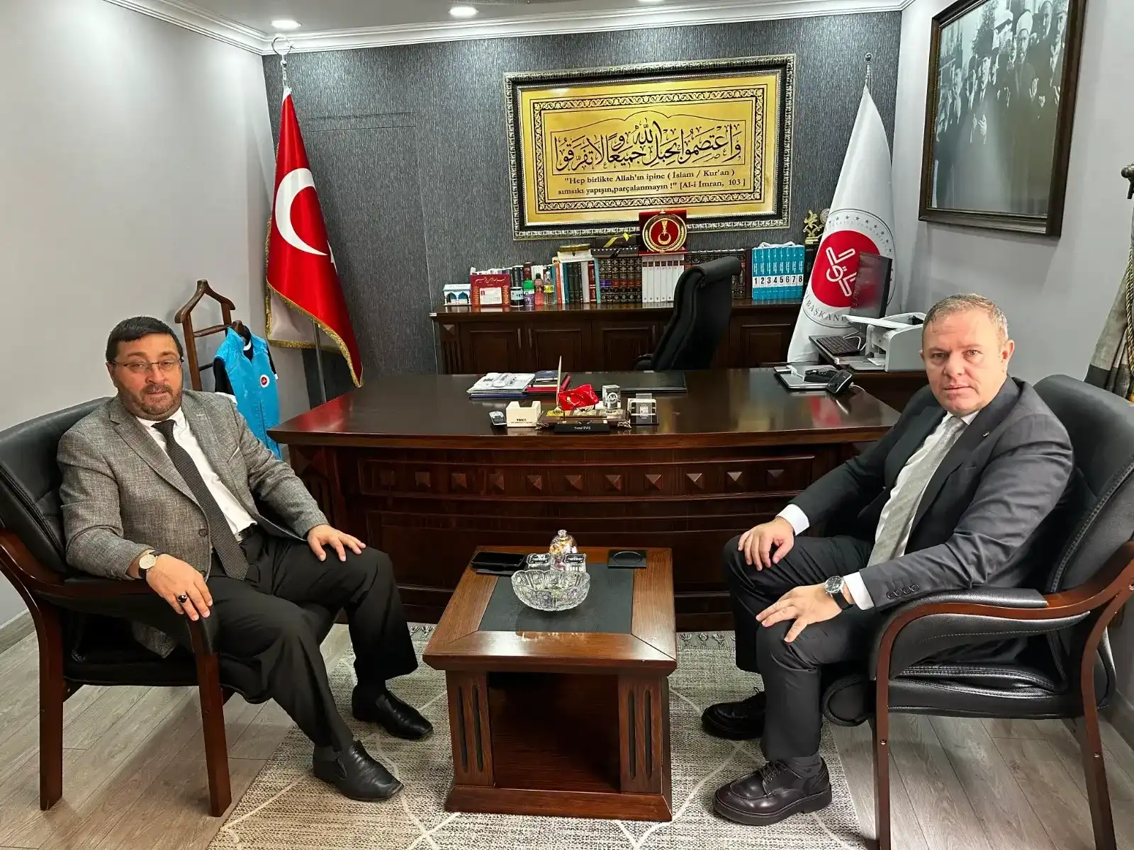 Ilık’tan, İl Müftüsü Eviş’e taziye ziyareti
