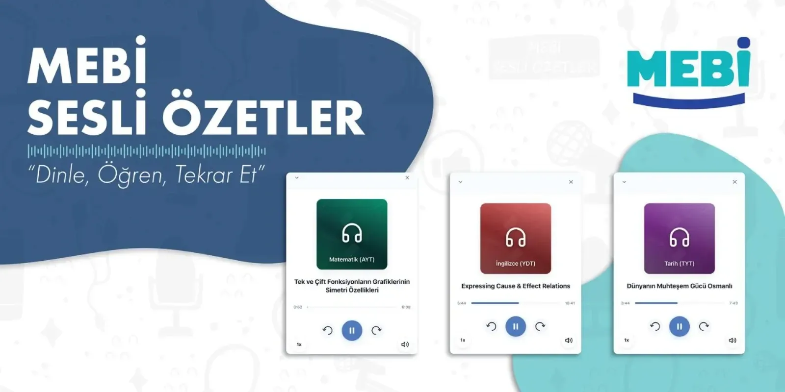 MEBİ’de sesli özet özelliği